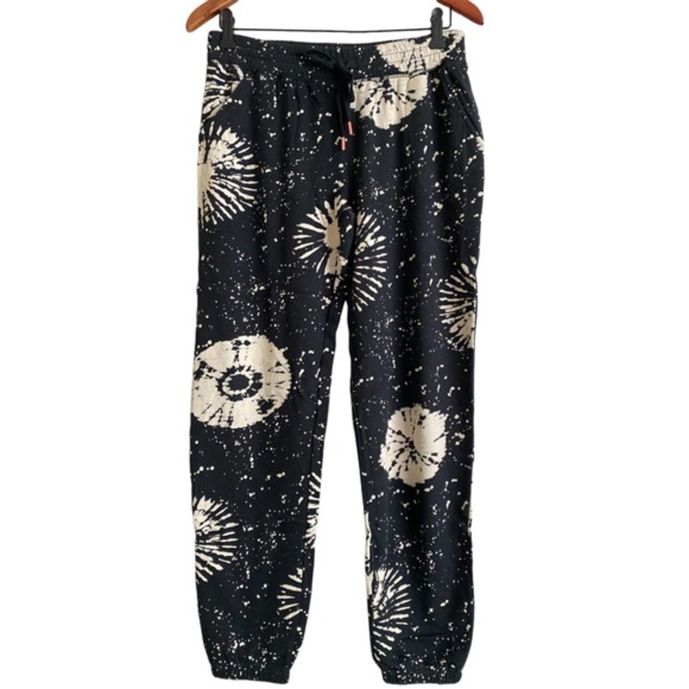 P.J. Salvage Lounge/Sleep Pants/Cotton/Tie-Dye/Black/Cream/NWT